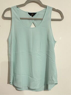 Jack by BB Dakota Light Aqua Sleeveless Tank with Back Keyhole